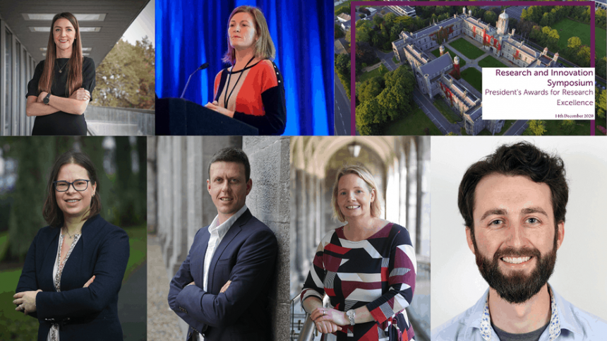 Six 'exceptional' researchers recognised at NUIG President's Awards for Research Excellence