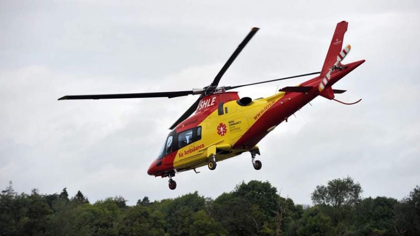 Man airlifted to UHG following workplace incident in Tuam