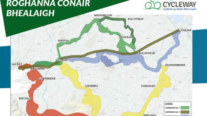 Public are reminded that the deadline for submissions on the Galway to Athlone Cycleway is tomorrow