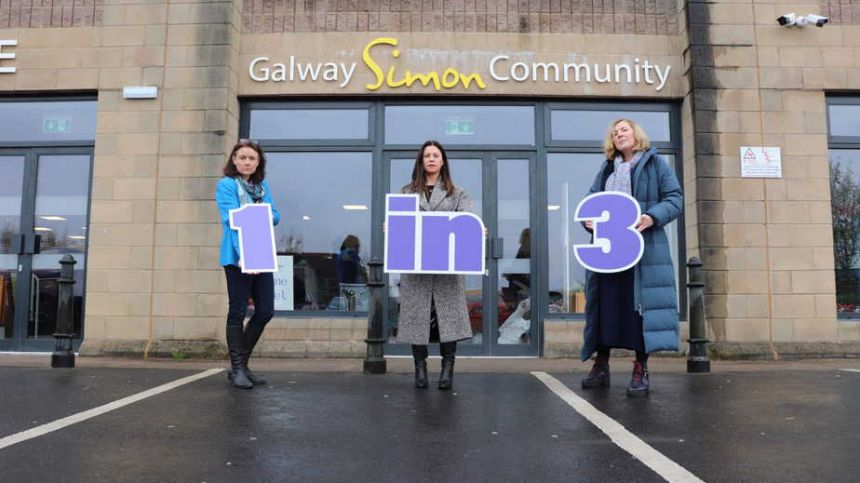 More than one in three adults supported by Galway Simon Community last year were women