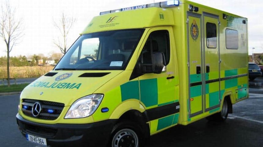 Emergency Services at the scene of a Serious Road Traffic Collision near Moycullen