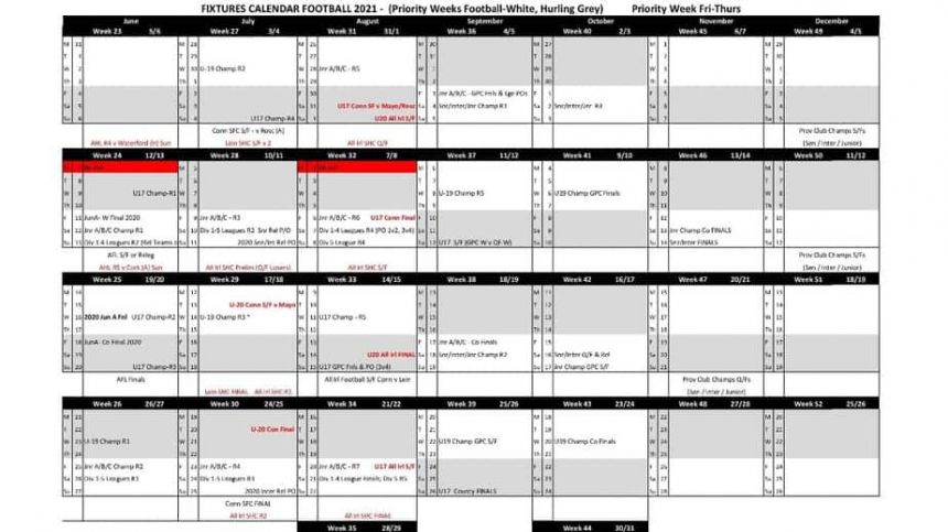 FOOTBALL: Club Leagues Back Next Month as 2021 Calendar Released