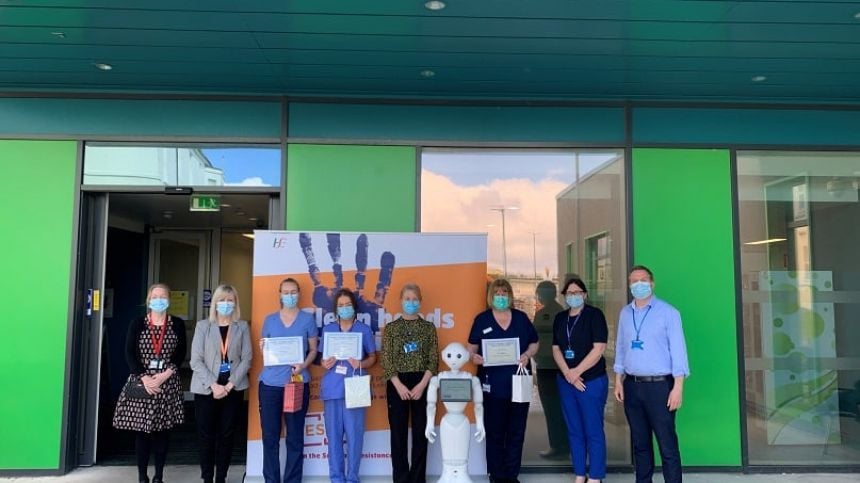 New robot to promote improved hand hygiene launched at UHG