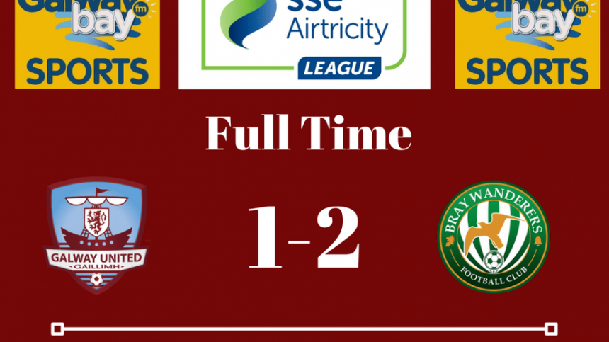 Galway United beaten 2-1 by Bray Wanderers in the Airtricity League