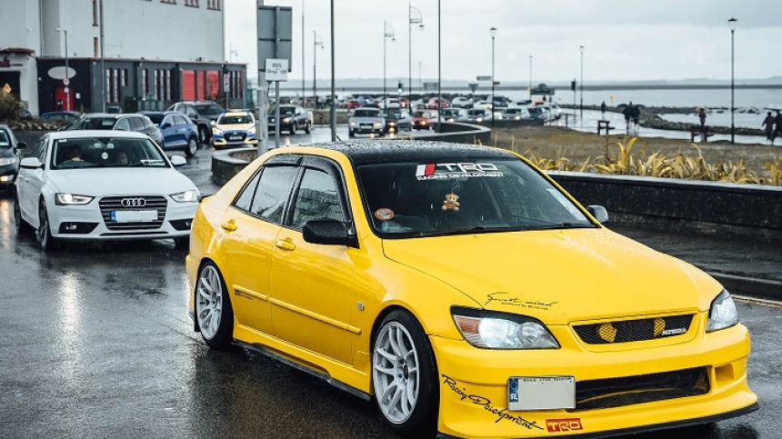 Car enthusiasts gathering in Salthill for Salthill Sunday Event