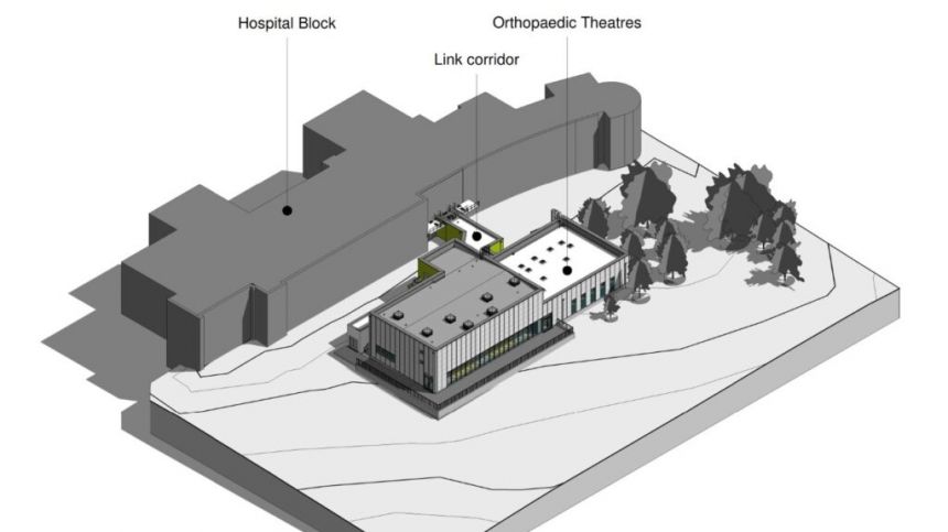 Construction on modular theatre building at Merlin Park expected to reach completion by year end