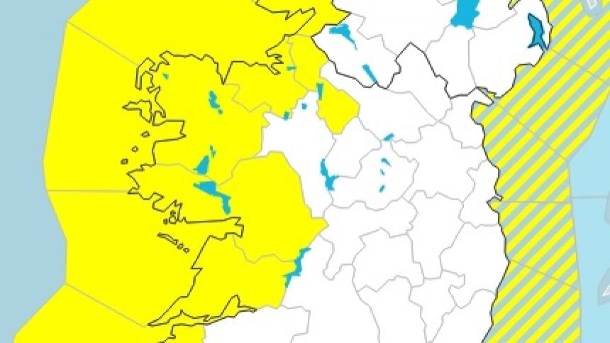 Status yellow wind warning now in place for Galway