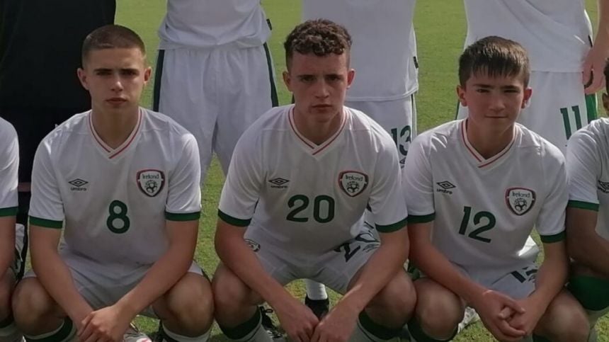 SOCCER: Adam O'Halloran in Republic of Ireland under 16 Squad