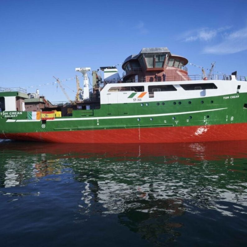 New research vessel for Marine Institute launched at Spanish shipyard