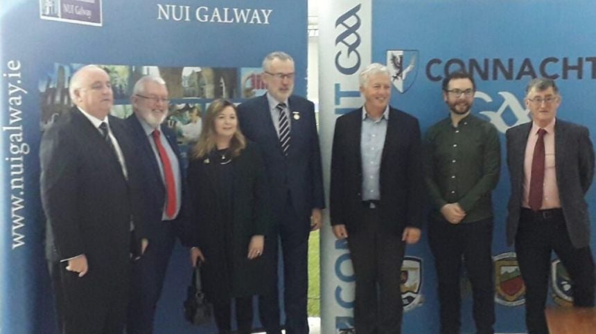 GAA: John Prenty Recieves NUIG Alumni Award as Connacht Dome Opened