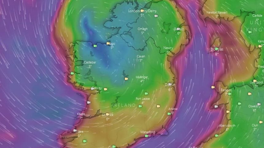 Stronger storm conditions to hit coastal areas in Galway this afternoon or evening