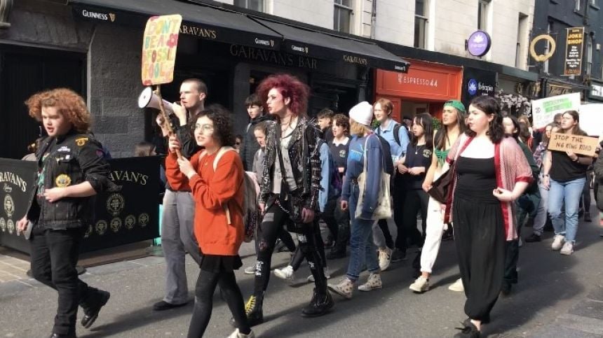 Large crowds attend Fridays for Future protest in Galway city