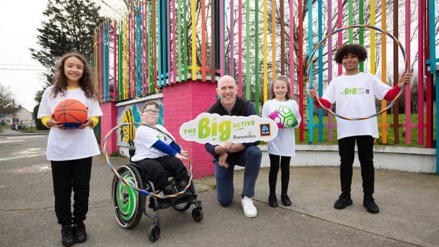 Paul O’Connell Launches New Local Schools Initiative in County Galway– The Barnardos Big Active supported by Aldi