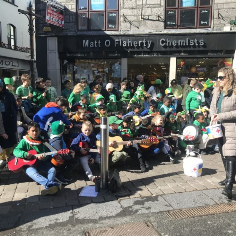 LISTEN: St. Patrick's Primary School students play music in aid of Ukraine