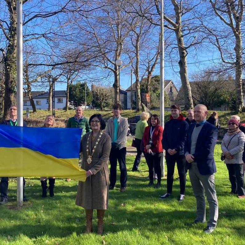 Ukrainian flag raised at City Hall in mark of solidarity