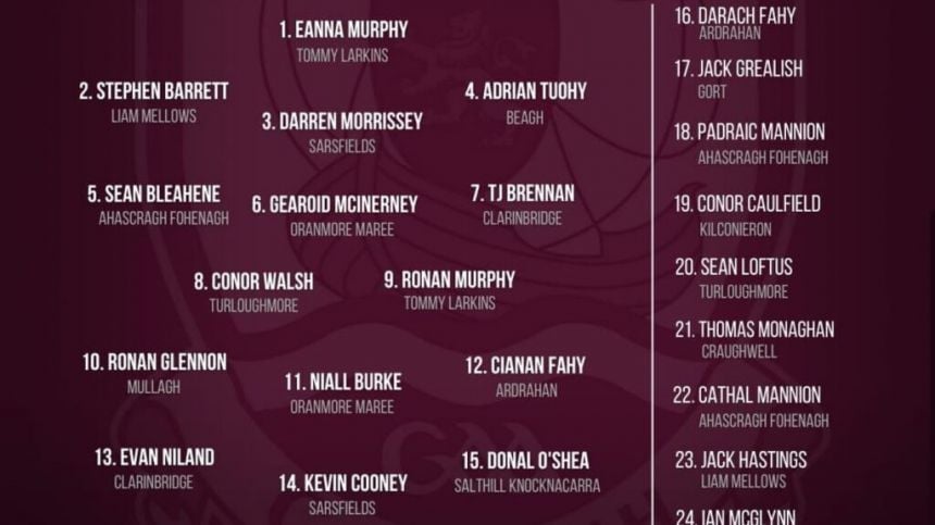 HURLING: Seven Changes For Galway against Dublin in Walsh Cup