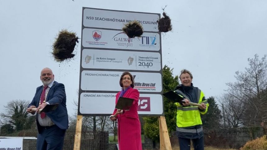 First sod officially turned on Moycullen Bypass