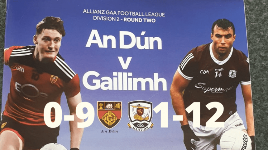 FOOTBALL: Galway 1-12 Down 0-9 (National League Report & Reaction with Owen Gallagher & Padraic Joyce)