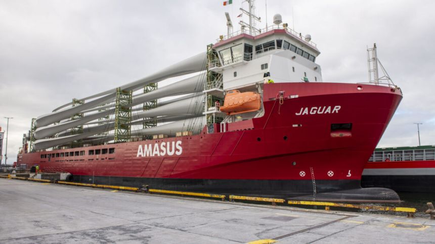 Galway Port increases capacity with the arrival of Ireland's largest wind turbines