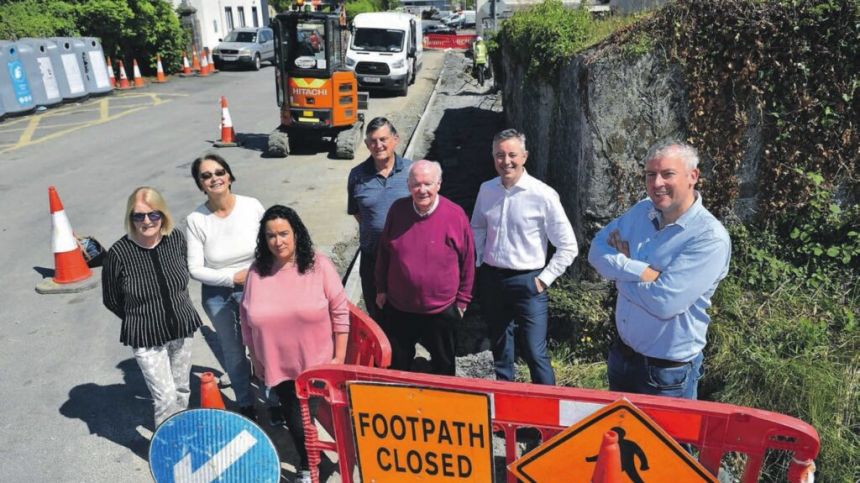 Significant footpath and public lighting project completed in Headford