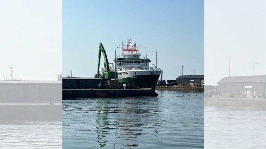 Ireland's newest research vessel 'RV Tom Crean' arrives at Galway Port