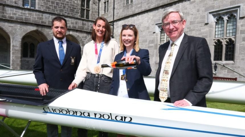 NUI Galway names new rowing boats in honour of students and alumni