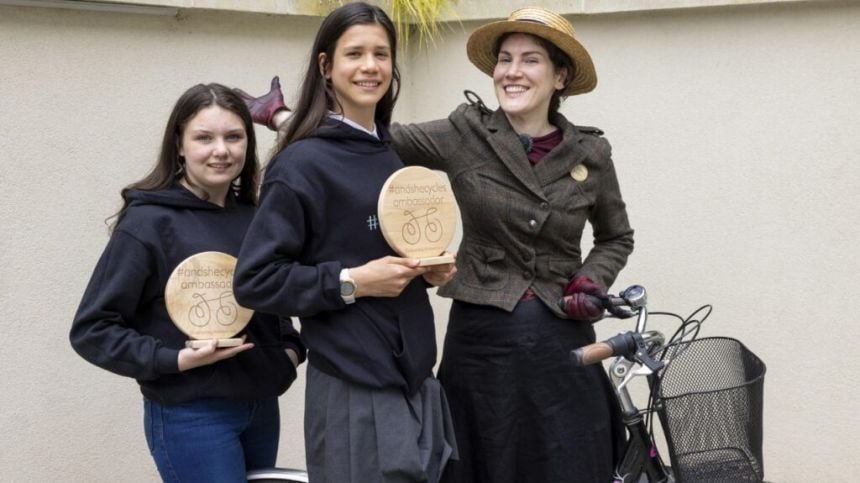 Two Galway students honoured at #AndSheCycles awards