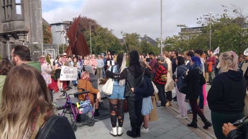 Strong turnout at city protest against overturning of right to abortion in US