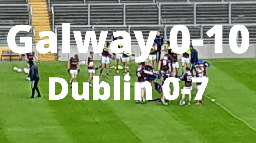 FOOTBALL: Galway 0-10 Dublin 0-7 (All-Ireland MFC QF Report & Reaction)