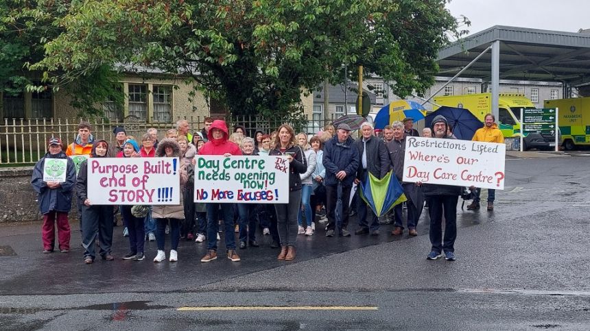 Strong turnout at protest over closure of Day Centre in Loughrea