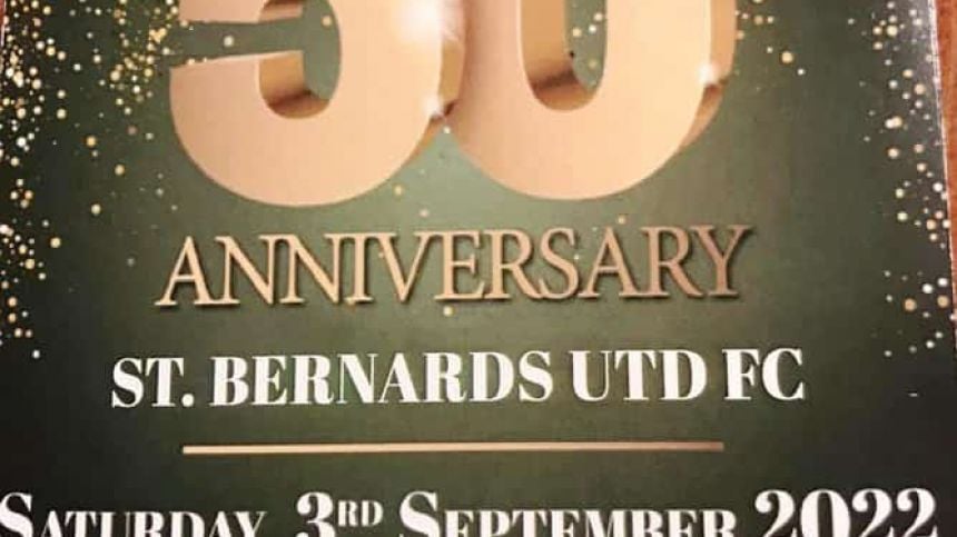 St Bernard's FC Celebrate 50 Years this weekend