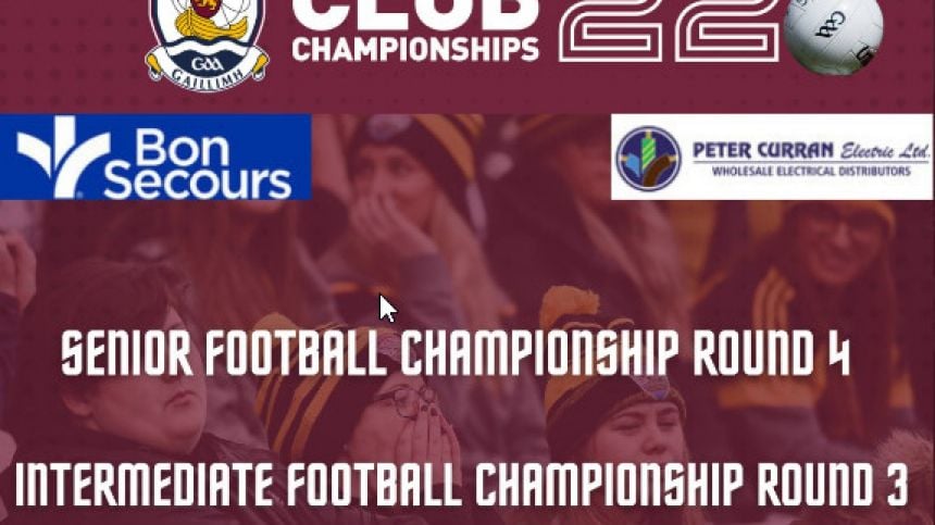 Changes to weekend Club Football Championship Fixtures