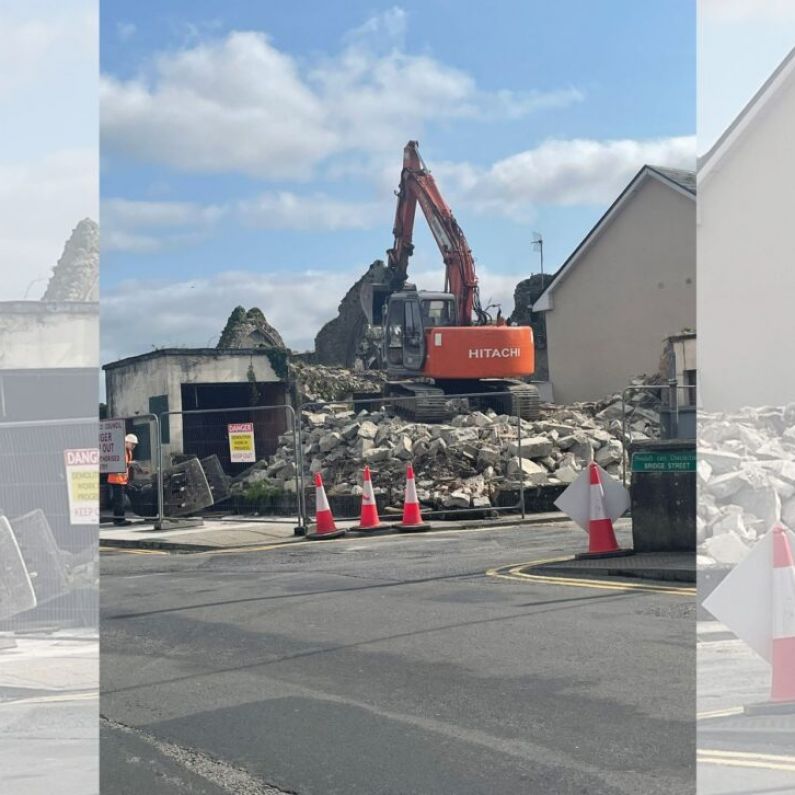 Long-standing "eyesore" demolished in Athenry after decades of dereliction