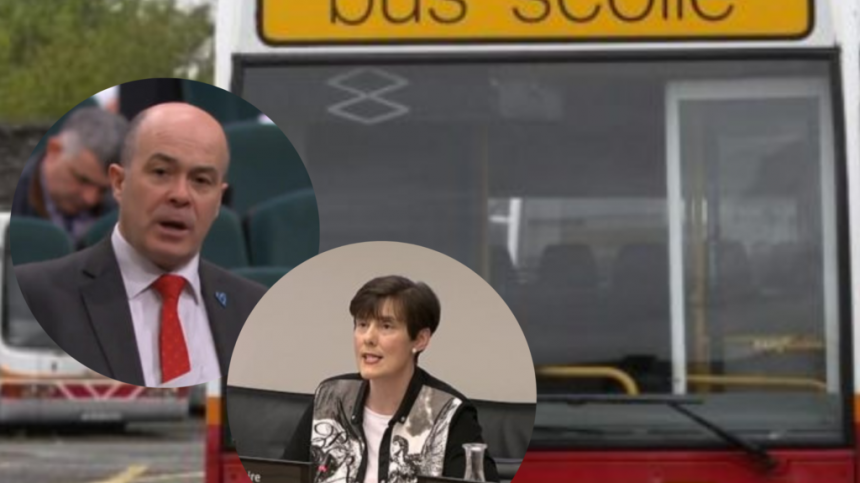 Claims of contradiction with Minister's response to school transport situation