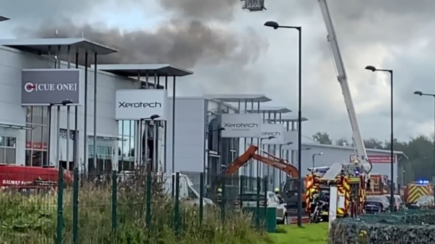 Major fire at Claregalway Corporate Park