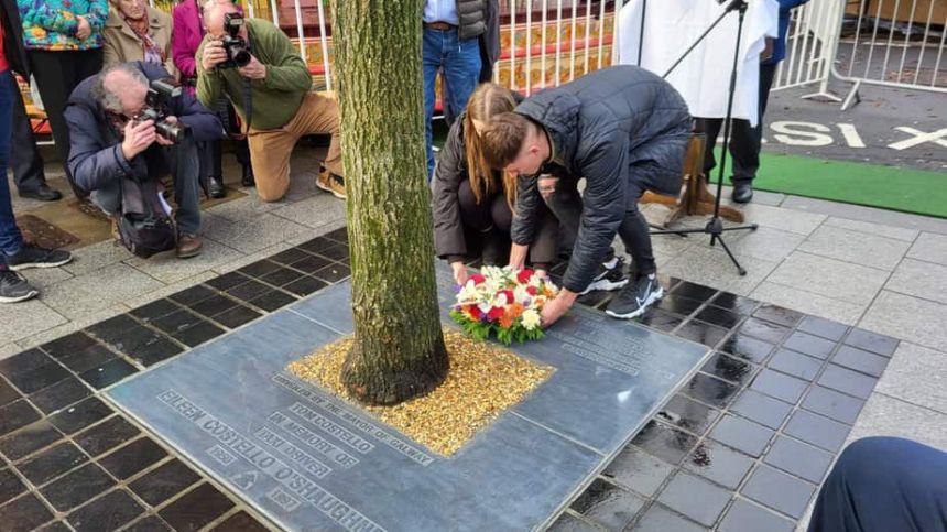 Plaque unveiled at Eyre Square to commemorate murdered Corofin taxi driver Eileen Costello O Shaughnessy