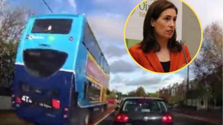 Hildegarde Naughton critical of "disturbing" viral video of Dublin bus driving on footpath