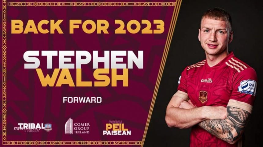 SOCCER: Stephen Walsh Signs for Galway United for 2023