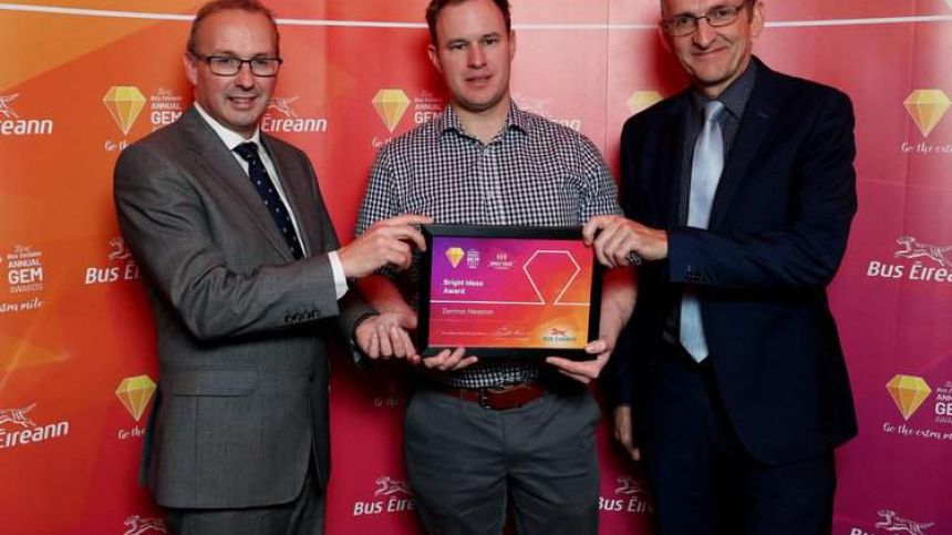 Claregalway man wins national award for sustainability idea for Bus Eireann