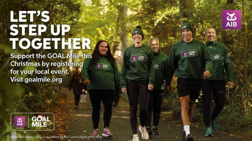 AIB encouraging communities to Step Up Together for this year's GOAL Mile