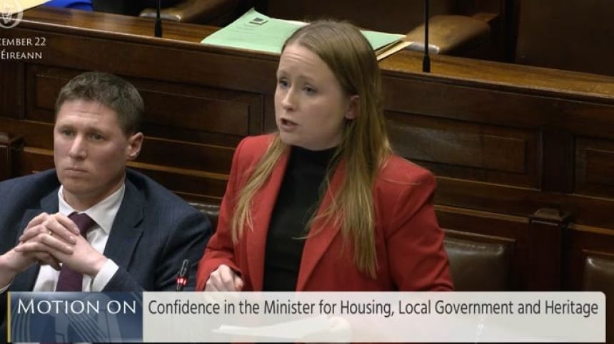 Mairead Farrell chastises Taoiseach and Eamon Ryan in housing debate