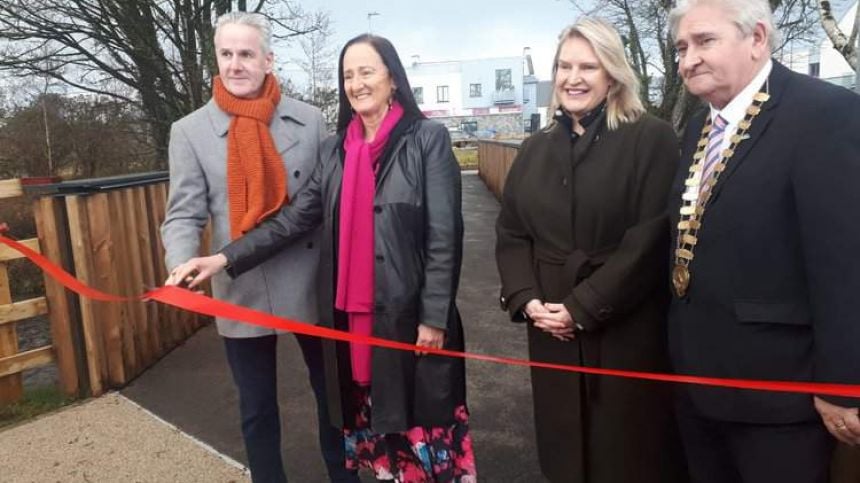 A new pedestrian bridge in Athenry has been named after former local principal Séamus Cullinane