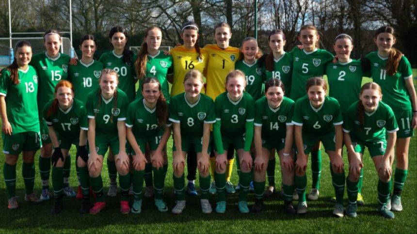 Anna McGough Starts for Republic of Ireland under 15 Schools against Northern Ireland