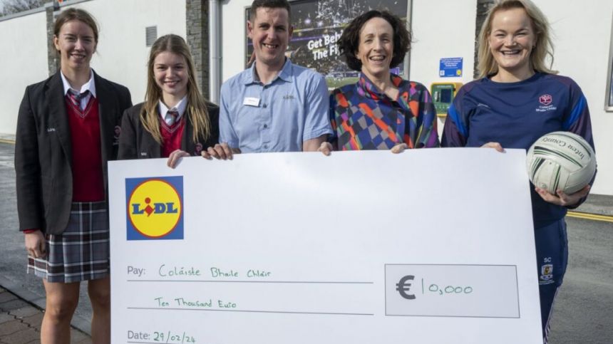 Coláiste Bhaile Chláir win €10,000 in LIDL Plus LGFA Rewards Scheme