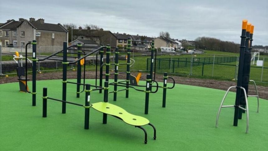 Work completed on new outdoor gym in Castlepark