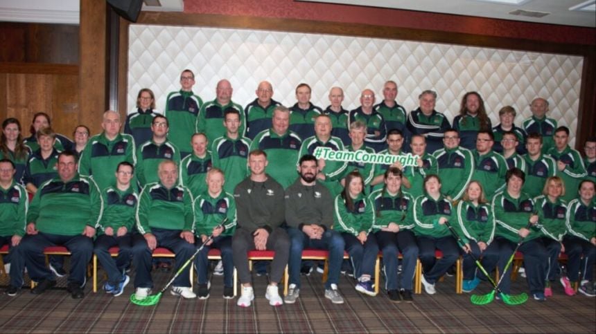 Team Connaught line out for Special Olympics Ireland Winter Games