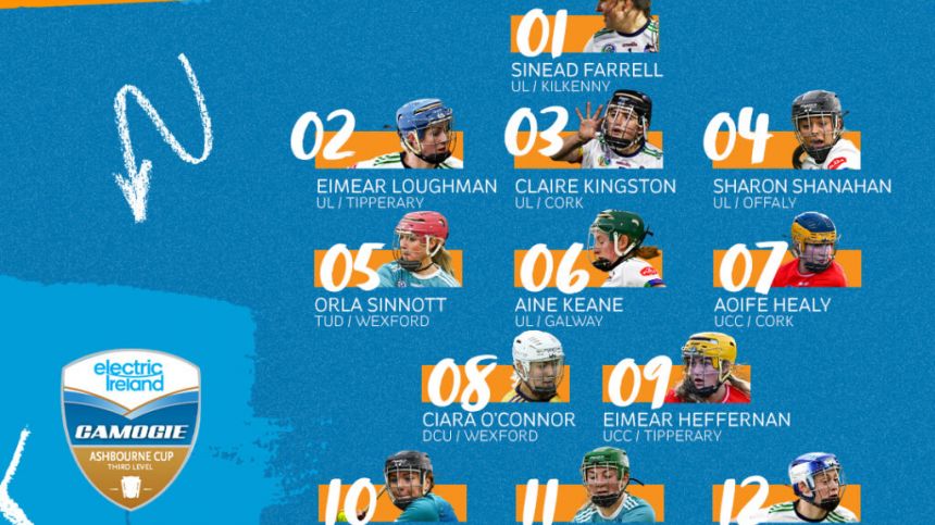 Aine Keane from St Thomas' named on Third Level Camogie Team of the Year