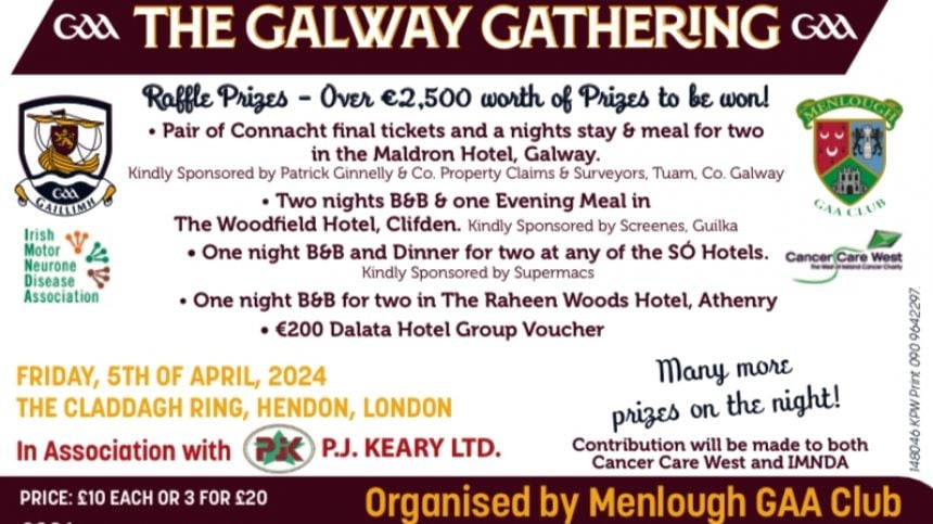 Menlough GAA Club gearing up for Galway Gathering