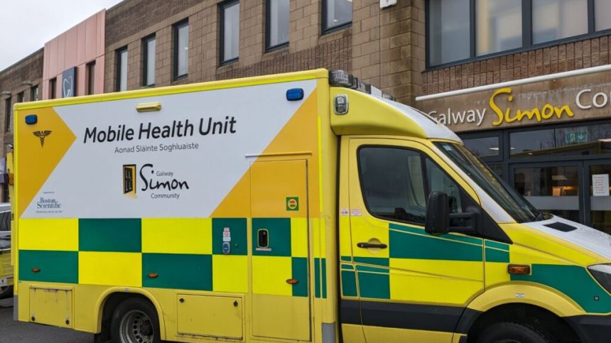 Bostin Scientific hand over retrofitted former HSE ambulance to Galway Simon Community