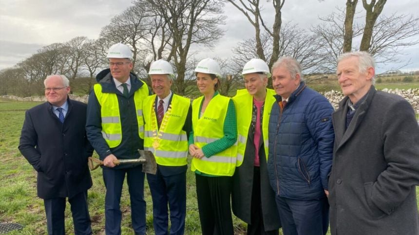 Minister Simon Coveney turns sod on Athenry's Dexcom project, saying scale is hard to grasp